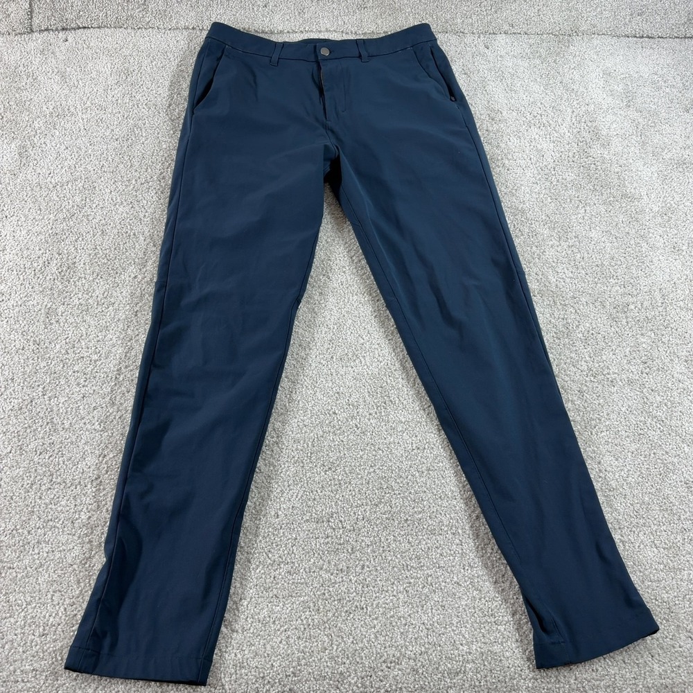 lululemon ABC Pant Slim Warpstreme Obsidian Navy Mens Size 34x32.5